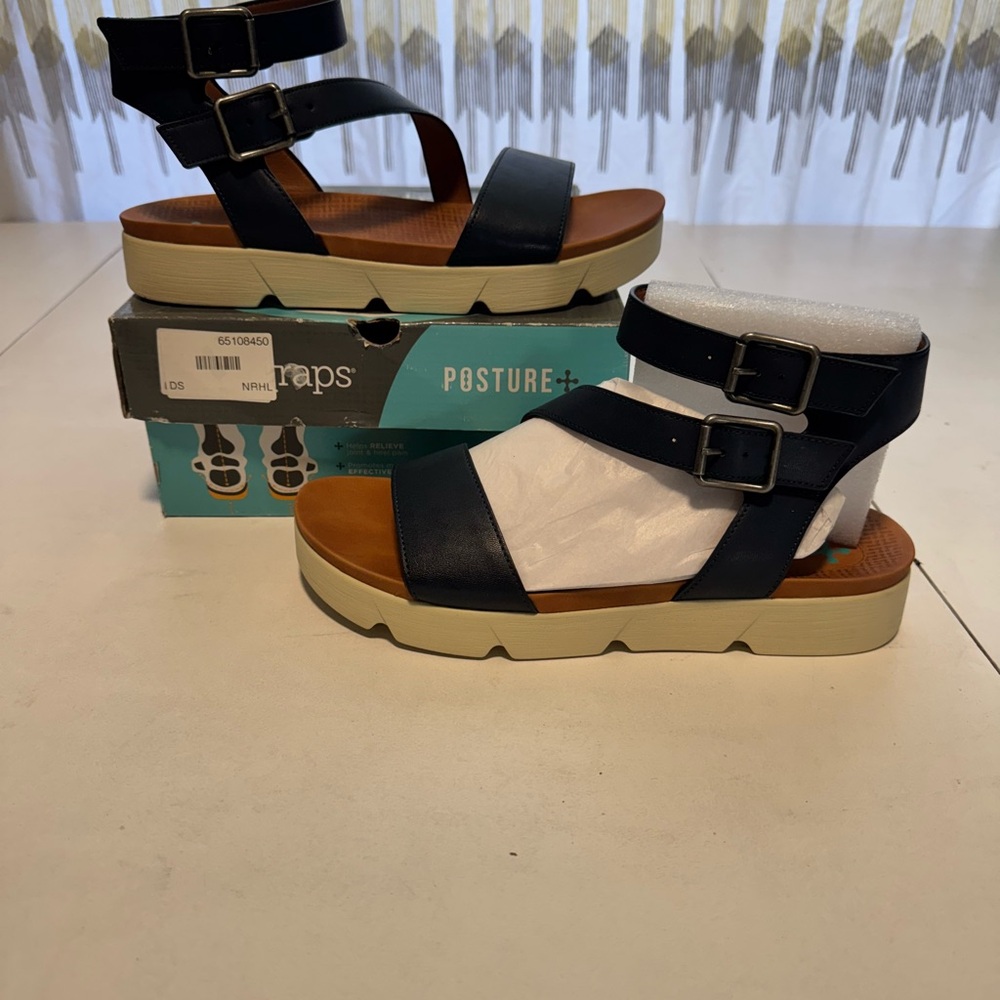 Women's Navy Sandals